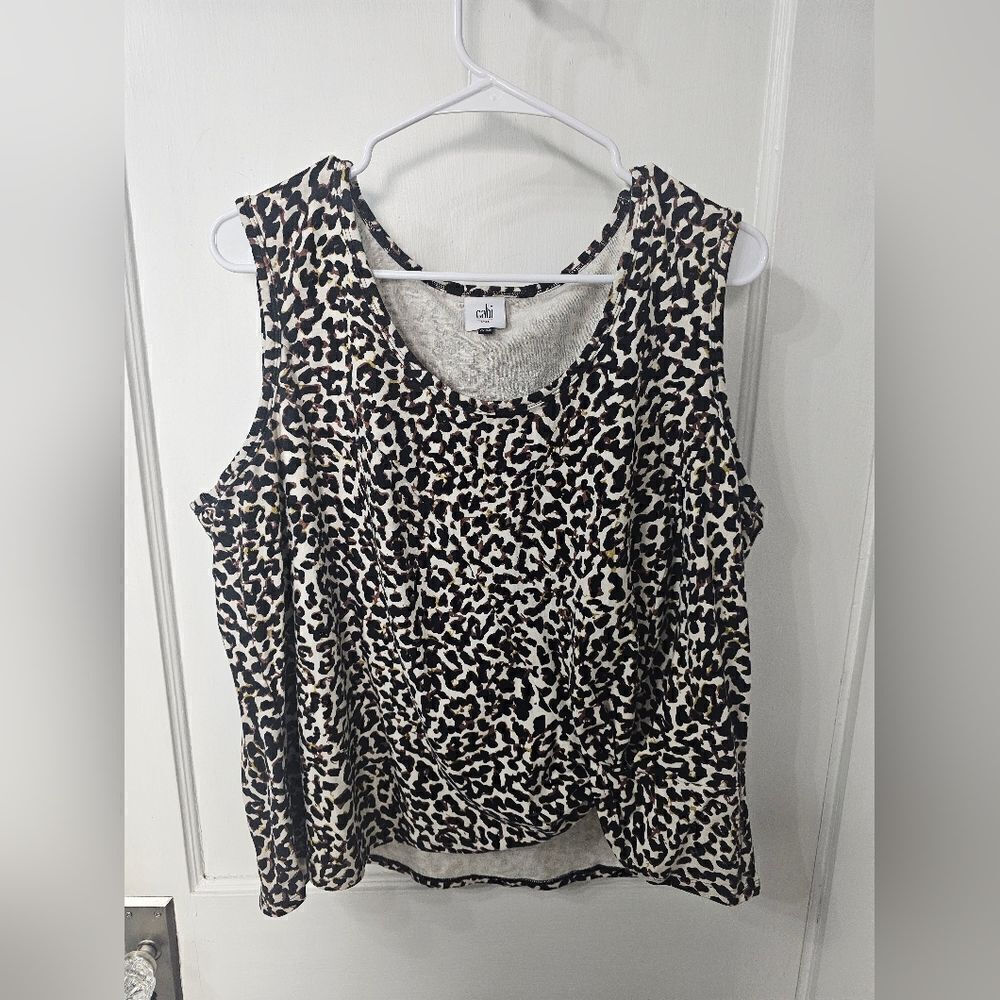 Cabi leopard print tank size XXL